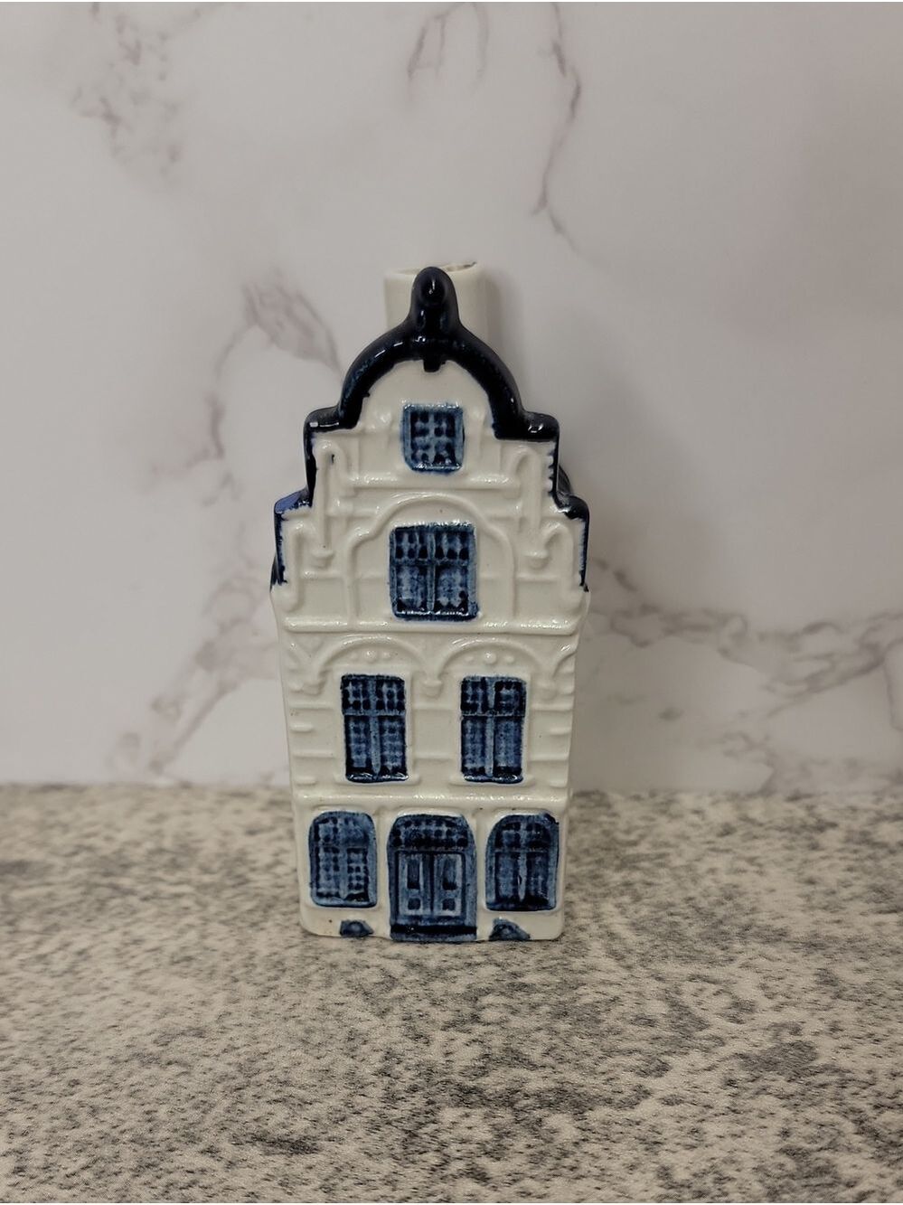 Vintage KLM Blue Delft House #21 by Rynbende Distillery
